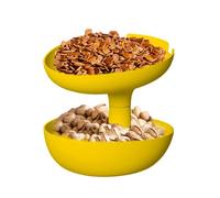 Genérico Pumpkin Snack Tray, Detachable Treat Organizer Bowl, 19.8x17x16.2cm/7.8x6.69x6.38 inches Anti-Slip Compartmental Container for Bedroom, Study Desk, Party Shelf, Den PP