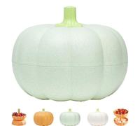 Genérico Pumpkin Tray Holder, Pumpkin Snack Bowl, Halloween Divided Detachable Tray, Double Layer Candy Stand, for Candy Snacks, for Fruits, Nuts, Candies (Green)