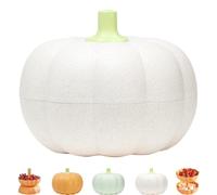 Genérico Pumpkin Tray Holder, Pumpkin Snack Bowl, Halloween Divided Detachable Tray, Double Layer Candy Stand, for Candy Snacks, for Fruits, Nuts, Candies (Gray)