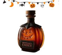Genérico Pumpkin Whiskey Decanter, Halloween Wine Bottle, Glass Display Vessel, Elegant Festive Design, Perfect for Men Women Whiskey Lovers Family Cabinet or Home Decoration, 7.87x3.94 inches