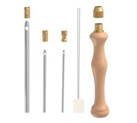 Genérico Punch Needle Embroidery Kit - Embroidery PunchH PeNn | Embossing Pen | Adjustable Punch Needle Dotting Pens Nail Point Pen Embossing Art Tufting Threader PunchH Yarn Set for Beginners