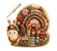 Genérico Punch Needle Kit, 3D Fabric Cottage Embroidery Kit