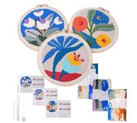 Generico Punch Needle Kit, Embroidery Stitching Kit Beginners, with Instructions, , Yarns, Craft Supplies Home, Wedding, Easter, Decorative Wall Art Project for All Ages