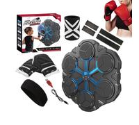 Genérico Punching Machine - 3 Modes Wall Boxing Workout Equipment, 34x31.5x4cm ABS+Electronics, 1200g Indoor Fitness Tool with LED Counter & Music For Home, Dorm, Playroom, Gym, Garage, Apartment
