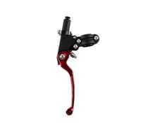 Genérico Puños de acelerador 22 mm para motocicleta, manillar para motos para cross, embrague y freno(Rojo)