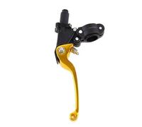 Genérico Puños de acelerador 22 mm para motocicleta, manillar para motos para cross, embrague y freno(color dorado)
