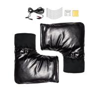 Generico Puños para manillar de motocicleta, guantes calefactables de 12 V | Guantes para manillar de moto de nieve impermeables y climatizados, para invierno, scooter, ciclismo, ATV, bicicleta y para