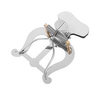 Genérico Puntaje Saxofón Alto Soportes Guitarra Atril Saxófono Cañas De Clarinete Instrumento Manos Lira Calado Titulares Clip De Partitura De Trombón Música Silver Metal