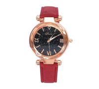 Genérico Punto de Vista Frosted Unisex Watch Scale Belt con Roman Point Little Women's Watch Muchachas Naranja Gorro Mujeres Gorro Relojes (Red, One Size)