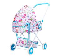 Genérico Puppenwagen | Spielwagen Mit Hochstuhl Für Babypuppen | Robuster Puppenwagen Mit Stabilem Rahmen Für Realistisches Rollenspiel Zum Kindertag, Geburtstag Oder Ostern