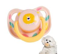 Genérico Puppy Binky, Miniature Chewing Implement, Cute Cartoon Animal Design, Pet Soothing Item, Small Breed Teething Aid, Soothing Aid, Perfect for Feline Canine Accessory