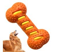 Genérico Puppy Chew Toys for Teething, Bone Shape Dog Toy, Squeaky Pet Accessory, Interactive Training Aid, Indoor Play Tool, for Crate Use, Teething Relief, Cleaning Fun, 7.87x3.74x1.77 Inches