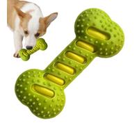 Genérico Puppy Chew Toys for Teething, Bone Shape Dog Toy, Squeaky Pet Accessory, Interactive Training Aid, Indoor Play Tool, for Crate Use, Teething Relief, Cleaning Fun, 7.87x3.74x1.77 Inches