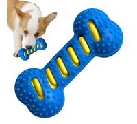 Genérico Puppy Chew Toys for Teething, Bone Shape Dog Toy, Squeaky Pet Accessory, Interactive Training Aid, Indoor Play Tool, for Crate Use, Teething Relief, Cleaning Fun, 7.87x3.74x1.77 Inches