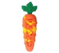 Genérico Puppy Chew Toys, Silicone Carrot Dog Teether, 15.8x5.1cm/6.22x2.01 Inches Interactive Training Toy, Fun Fetch Aid, for Bath Travel Indoor Outdoor Play Easter Birthday Gift Silicones