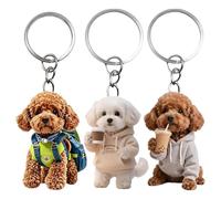 Genérico Puppy Ornament Charm For Bag Rearview Mirror, 2.55x3.15 in