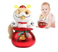 Genérico Puppy Snake Plush | 2025 Year of The Snake Mascot | Cute Chinese New Year Plush Toy, Spring Festival Snake Stuffed Animal, 2025 Lunar New Year Mascot for Decorations