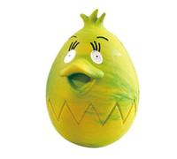 Genérico Puppy Toy - Interactive Dog Egg, Rubber Chicken Shape, Colorful Easter Pet Design, Bouncing Chew Activity, Small Large Breeds, Bright Solid Tool For Fetch Training Play