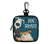 Genérico Puppy Treat Pouch, Portable Clear Bag, Printed Pet Snack with Sturdy Clip for Easy Carry, Dog Training with Compact Design, Convenient Storage Solution, Pouch for Indoor Outdoor