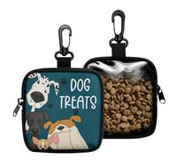 Genérico Puppy Treat Pouch - Portable Clear Snack Storage, Clip On Bag with Leak Proof Design and Easy Access Opening, Ideal for Indoor Outdoor Training Travel Park Yard Family Fun Playtime