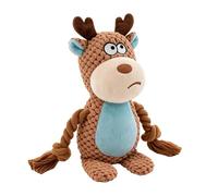 Genérico Puppy Tug Toy - 19x8x5cm Interactive Squeaky Dog Rope Toy Plush Animal Chew Tug of War Training Toys For Puppies, Reduces Boredom Indoor Outdoor Play Yard Beach Park Travel