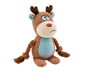Genérico Puppy Tug Toy - 19x8x5cm Interactive Squeaky Dog Rope Toy Plush Animal Chew Tug of War Training Toys For Puppies, Reduces Boredom Indoor Outdoor Play Yard Beach Park Travel