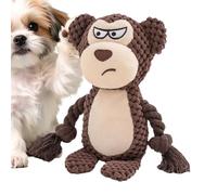 Genérico Puppy Tug Toy, Interactive Chew Rope, 7.48x3.15x1.97in Squeaky Animal Rope with Sturdy Knot System, Boredom Relief Training Toy, Strong Tug Pull Design, Indoor Outdoor Pet Play Use