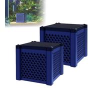 Genérico Pure Cube Water Trough Filter 2.0, Aquarium Waters Trough Purifier Cube, Filternatur Horse Water Troughs Filter,for Horse, Livestock, Fish Tanks & Ponds (Blue *2Pcs)