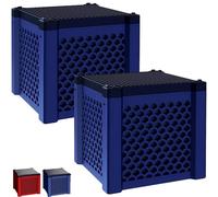 Genérico Pure Cube Water Trough Filter, Eco-Aquarium Water Troughs Purifier Cubes, Activated Carbon Cube for Fish Tank, Pond & Odor Control (Blue 2 pcs)