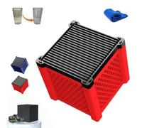 Genérico Pure Cube Water Trough Filter, Horse Trough Purifier Cube, Eco-Aquarium Water Purifier Cubes with Honeycomb Structure for Horse, Livestock, Fish Tanks & Ponds, Water Purification (Red)