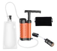 Generico Purificación del agua de emergencia: filtro compacto para bomba manual, gran caudal, estructura duradera, para la preparación ante desastres, viajes, naturaleza