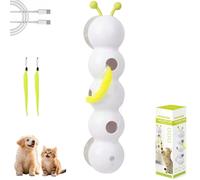 Genérico Purrwhirl Cat Toy, Happy Luna Cat Toy, Whirlie Smart Motion with Worm Design, Wall & Window Mounted for Indoor Wall (White)