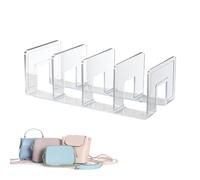 Genérico Purse Storage Organizer for Closet - for Evaluation | 4 Slots Clear Shelf Dividers with Resilient Build Sl lutch Dividers for Home, Home and Professional Bedroom Bathroom Utility