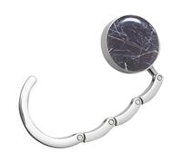Genérico Purse Table Hook - Round Foldable Bag Holder, Portable Handbag Hanging, Anti Slip Desk Edge Purse Hanger, Compact Table Top Storage Hook For Women Bag Support | Restaurant Travel Office Use