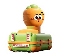 Genérico Push and Go Car - Cute Cartoon Friction Toy, Stunt Vehicle, Lightweight Compact Size Easy Grip Colorful Engaging Movement | Suitable For Kids Gift Party Activity Interactive Playtime