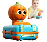 Genérico Push and Go Car - Cute Cartoon Friction Toy, Stunt Vehicle, Lightweight Compact Size Easy Grip Colorful Engaging Movement | Suitable For Kids Gift Party Activity Interactive Playtime