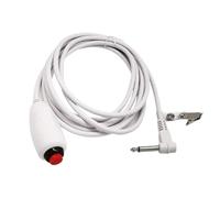 Genérico Push Button Cord Cable - 7.5 Cm Universal 6.35mm Interface Nurse Call Cable, Push To Calls Button Replacement Cord With Clip, Nurse Call Alarm Cords For Nurses Station Home Elderly Patient