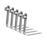 Genérico Push Button Spring Clip - 5 Pack V Shape Locking Pin | Tent Poles Spring Loaded Positioning Clip Quick Release Button Fastener for Camping, Canopy, Awning Setup, Stainless Steel