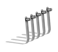 Genérico Push Button Spring Clip - 5 Pack V Shape Locking Pin | Tent Poles Spring Loaded Positioning Clip Quick Release Button Fastener for Camping, Canopy, Awning Setup, Stainless Steel