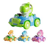Genérico Push Car, Dinosaur Shaped Press Toy, Friction Powered Animal Vehicle, 3.74x3.54in Touch to Go Toy for, Kids, Children in Vacation and