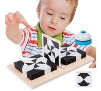 Genérico Puzzle Blocks Toy - Sensory Wooden Eco Friendly Play | Preschool Learning Enhancer for Children Age 4 6, Creative Puzzle for Easter, Christmas, Children Day Gift, 12x12x4cm