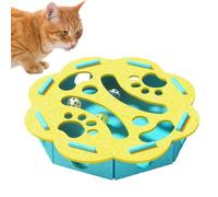 Genérico Puzzle Cat Toys, Treat Feeder Box, Compact Size for Kitten Play, Scratch Board Detail, Enrichment Game Feature, Home Utility for Exercise Training Mealtime Bedroom Living Room