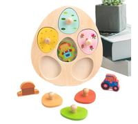 Genérico Puzzle de Formas,Actividad Educativa de Madera para Emparejar y Clasificar,Juguete Didáctico para Aprender Las Formas - para Regalo en Calcetín Viaje Escuela Aula Niños