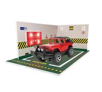 Genérico PVC Parking Garage Model | 1:24 Scale Diecast Parking Garage Model with LED Light | 9.84x5.51x3.62 Inches Car Models Collectibles Garrage Suitable For Bedroom, Living Room