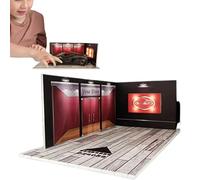 Genérico PVC Parking Garage Model | 1:24 Scale Diecast Parking Garage Model with LED Light | 9.84x5.51x3.62 Inches Car Models Collectibles Garrage Suitable For Bedroom, Living Room