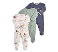 Genérico Pyjama bébé Manches Longues en Coton Bio, Body intégral pour garçon et fille, Tenue de Nuit et jeu Printemps-automne, Taille Nouveau-né jusqu'à 24 mois (Light Green, 6-9 Months)