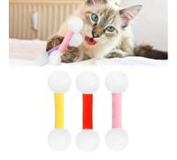 Genérico Q Tip Cat Toy, Giant Qtip Cat Toy Set with Catnip, Soft Plush Kittys QTip Amusement with Catnip, Sturdy Teething Chewtoy, Interactive Kitty Kick Sticks (3pcs*A)