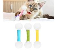 Genérico Q Tip Cat Toy, Giant Qtip Cat Toy Set with Catnip, Soft Plush Kittys QTip Amusement with Catnip, Sturdy Teething Chewtoy, Interactive Kitty Kick Sticks (3pcs*B)