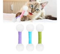 Genérico Q Tip Cat Toy, Giant Qtip Cat Toy Set with Catnip, Soft Plush Kittys QTip Amusement with Catnip, Sturdy Teething Chewtoy, Interactive Kitty Kick Sticks (3pcs*C)