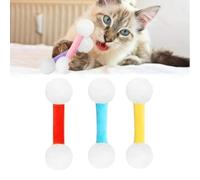 Genérico Q Tip Cat Toy, Giant Qtip Cat Toy Set with Catnip, Soft Plush Kittys QTip Amusement with Catnip, Sturdy Teething Chewtoy, Interactive Kitty Kick Sticks (3pcs*D)